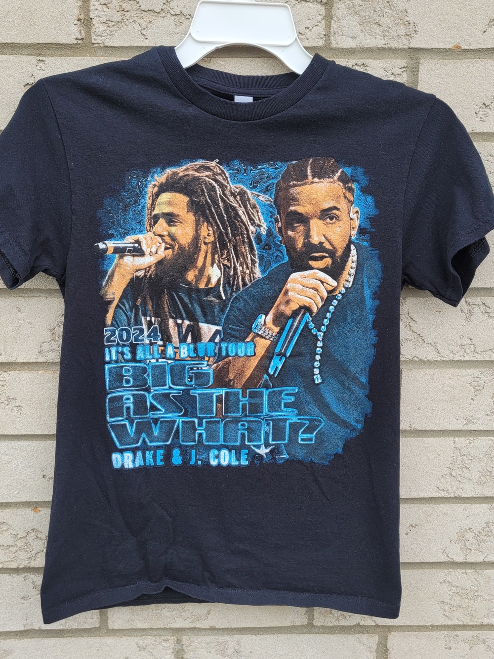 Drake & J. Cole It's All A Blur Tour 2024 Big As The What Gildan Tee Small - Picture 3 of 6